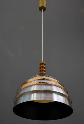 Brass Pendant Lamp by Hans Agne Jakobsson, 1960s-SPD-866229