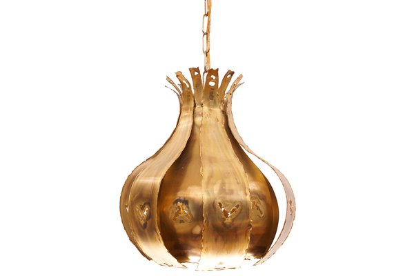 Brass Pendant Lamp by Svend Aage Holm Sørensen for Holm Sørensen & Co, 1960s-KIJ-837556