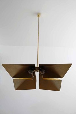 Brass Pendant Lamp from Vereinigte Werkstätten München, Germany, 1970s-SFD-728490