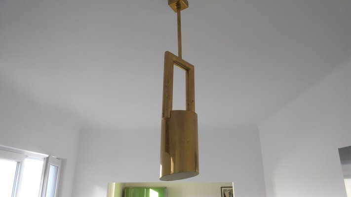 Brass Pendant Lamps, 1970s, Set of 4-TZ-548240