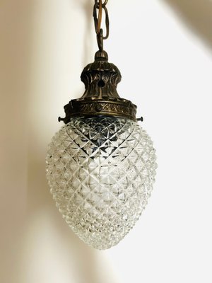 Brass Pineapple Ceiling Lamp, 1950s-AVC-1741759