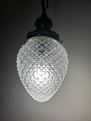 Brass Pineapple Ceiling Lamp, 1950s-AVC-1741759