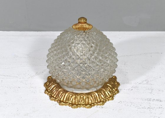 Brass Pineapple Ceiling or Wall Light by Gaetano Sciolari, Italy, 1960s-1970s-TE-1812075