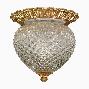 Brass Pineapple Ceiling or Wall Light by Gaetano Sciolari, Italy, 1960s-1970s-TE-1812075