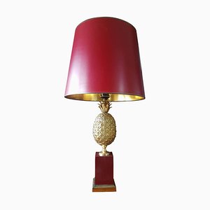 Brass Pineapple Table Lamp, 1970s-POM-1077123