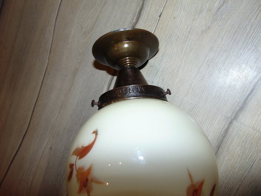 Brass Plafond Celling Lamp, 1920s-CAQ-1409533