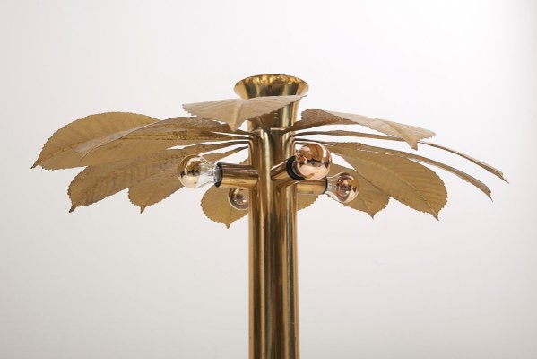 Brass Rhubarb Floor Lamp by Tommaso Barbi, 1970s-VLZ-631940