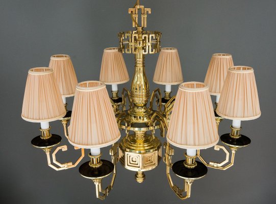 Brass Saloon Chandelier by Gaetano Sciolari, 1920s-SPD-853167