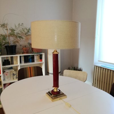 Brass Schuyneter Column Lamp, France, 1970s-NTQ-1705019