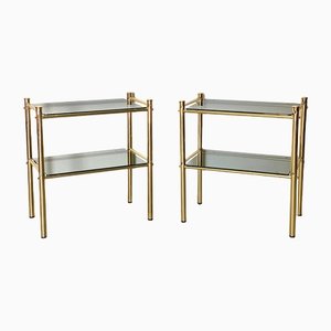 Brass Side Tables, 1980s, Set of 2-NPC-1180536