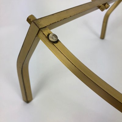 Brass & Smoked Glass Magazine Rack Stand from Fontana Arte, Italy, 1960s-LYQ-1171721