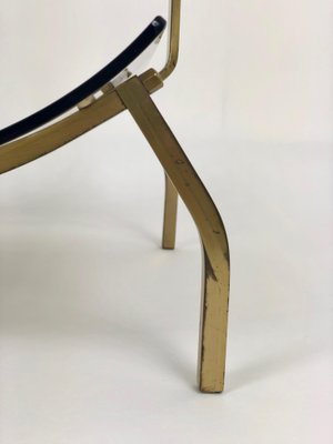 Brass & Smoked Glass Magazine Rack Stand from Fontana Arte, Italy, 1960s-LYQ-1171721