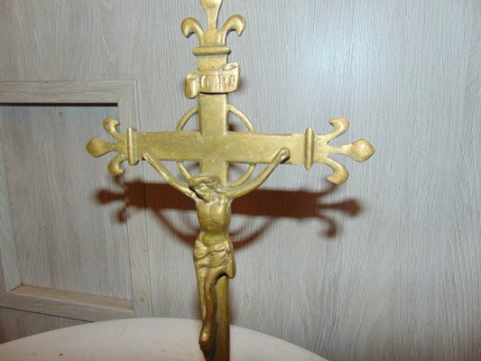 Brass Standing Cross-CAQ-1320240