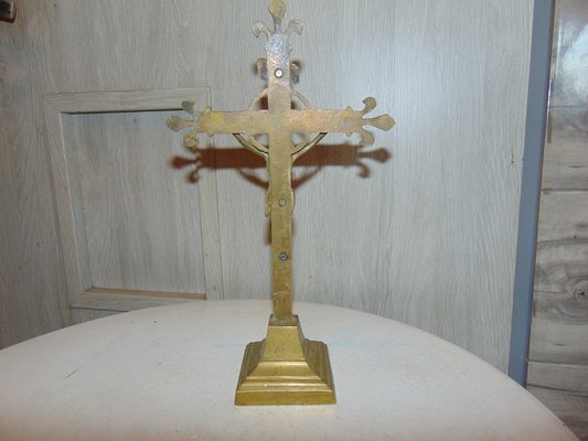 Brass Standing Cross-CAQ-1320240