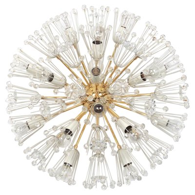 Brass Starburst Chandelier by Emil Stejnar for Rupert Nikoll, Austria, 1960s-UGR-1096525