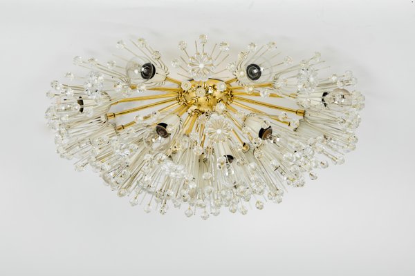 Brass Starburst Chandelier by Emil Stejnar for Rupert Nikoll, Austria, 1960s-UGR-1096525