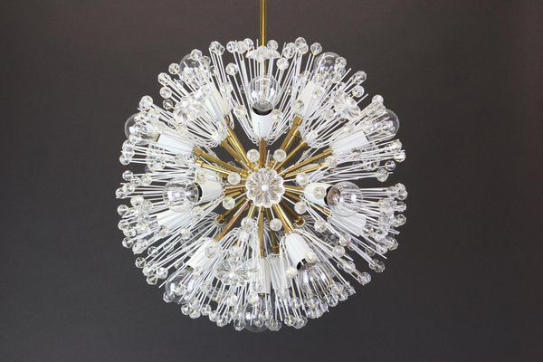 Brass Starburst Chandelier by Emil Stejnar for Rupert Nikoll, Austria, 1960s-UGR-1085359