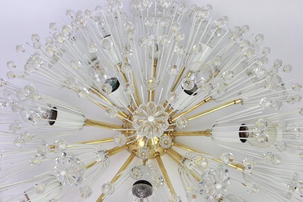 Brass Starburst Chandelier by Emil Stejnar for Rupert Nikoll, Austria, 1960s-UGR-1096525