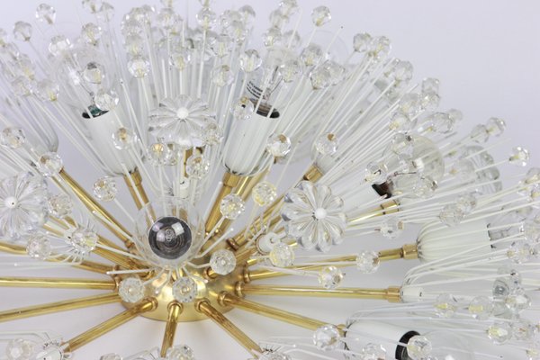 Brass Starburst Chandelier by Emil Stejnar for Rupert Nikoll, Austria, 1960s-UGR-1096525