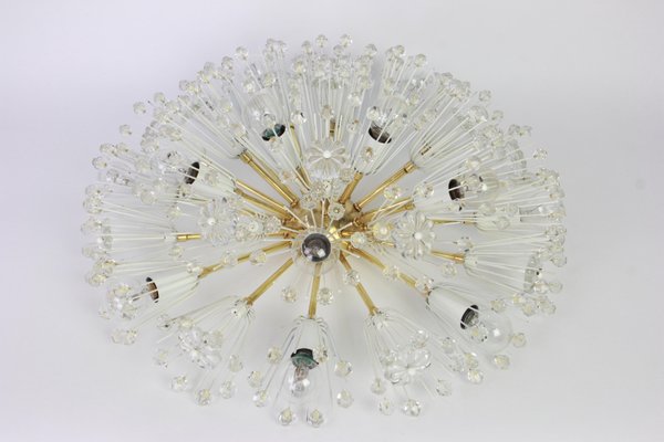 Brass Starburst Chandelier by Emil Stejnar for Rupert Nikoll, Austria, 1960s-UGR-1096525