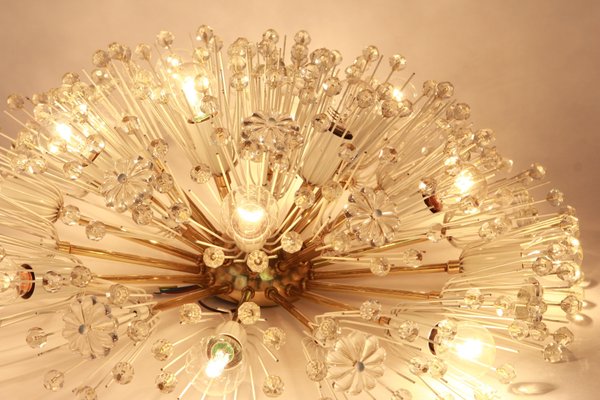 Brass Starburst Chandelier by Emil Stejnar for Rupert Nikoll, Austria, 1960s-UGR-1096525