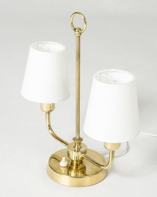 Brass Table Lamp from Uppsala Armaturfabrik, 1940s-NL-1796863