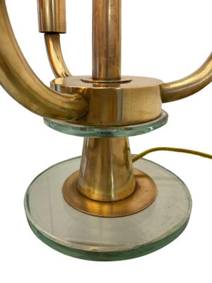 Brass Table Lamp in the style of Pietro Chiesa for Fontana Arte, Italy, 1940s-YUW-1436837