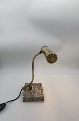 Brass Table Lamp with Granite Base-XQC-1271078