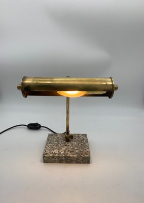 Brass Table Lamp with Granite Base-XQC-1271078