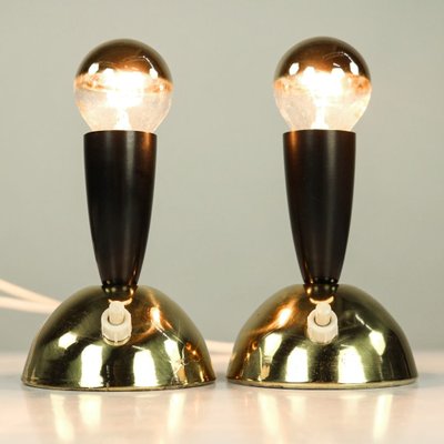 Brass Table Lamps, 1950s, Set of 2-FUP-591660