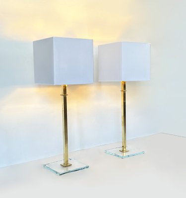 Brass Table Lamps, 1970s, Set of 2-WIM-1354676