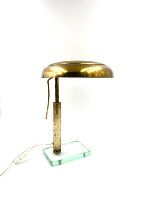 Brass Table or Desk Lamp by Pietro Chiesa for Fontana Arte, 1940s-TXN-1057981