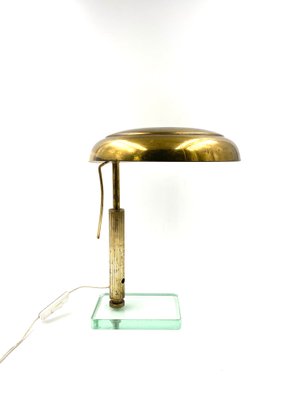 Brass Table or Desk Lamp by Pietro Chiesa for Fontana Arte, 1940s-TXN-1057981