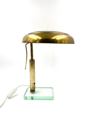 Brass Table or Desk Lamp by Pietro Chiesa for Fontana Arte, 1940s-TXN-1057981