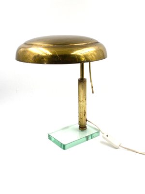 Brass Table or Desk Lamp by Pietro Chiesa for Fontana Arte, 1940s-TXN-1057981