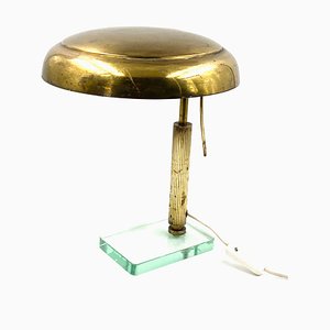 Brass Table or Desk Lamp by Pietro Chiesa for Fontana Arte, 1940s-TXN-1057981