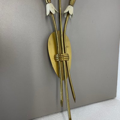 Brass Theatre Wall Light Sconces by Gio Ponti, Italy, 1950s, Set of 2-QZ-1772932