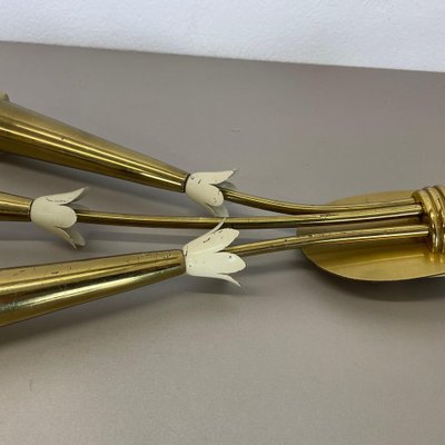 Brass Theatre Wall Light Sconces by Gio Ponti, Italy, 1950s, Set of 2-QZ-1772932