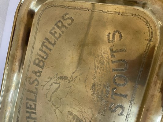 Brass Tray by Mitchells & Butlers Ales & Stouts, 1950s-RZY-1778606