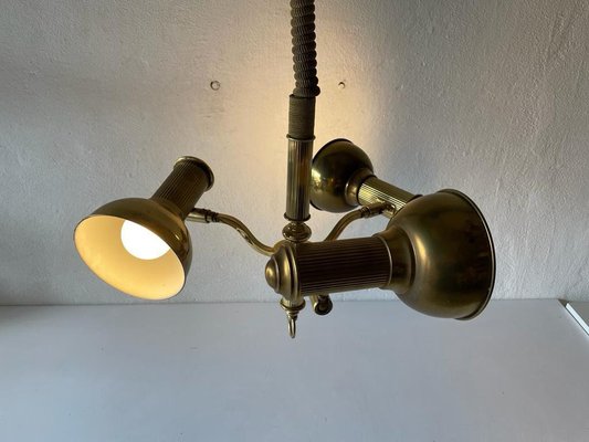 Brass Triple Spot Pendant Lamp from Hillebrand, Germany, 1970s-RDS-1425603