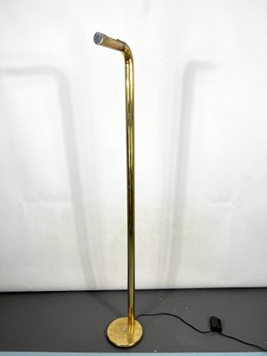 Brass Tube Floor Lamp, Italy, 1970s-OT-1298497