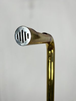 Brass Tube Floor Lamp, Italy, 1970s-OT-1298497