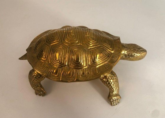 Brass Turtle Sculpture-BA-1365494