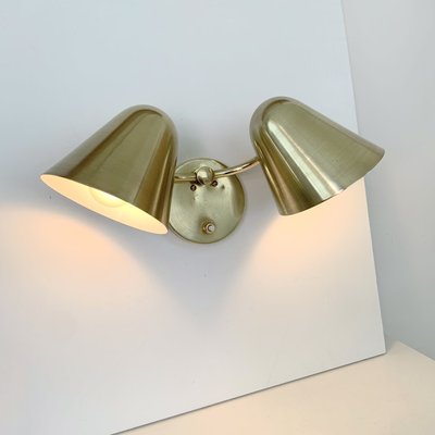 Brass Two Lights Sconce by Jacques Biny, 1950-EW-2028340