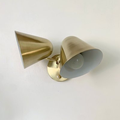 Brass Two Lights Sconce by Jacques Biny, 1950-EW-2028340