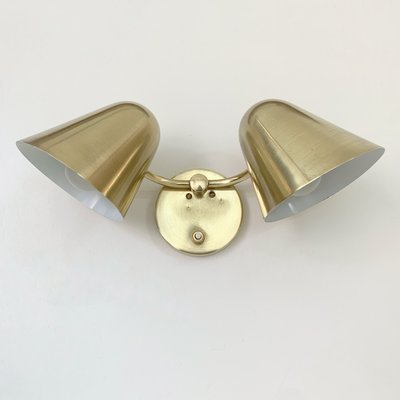 Brass Two Lights Sconce by Jacques Biny, 1950-EW-2028340