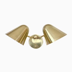 Brass Two Lights Sconce by Jacques Biny, 1950-EW-2028340