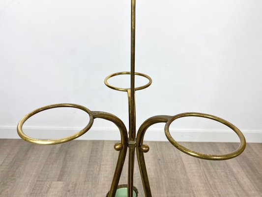 Brass Umbrella Stand by Osvaldo Borsani, Italy, 1950s-LYQ-1171626