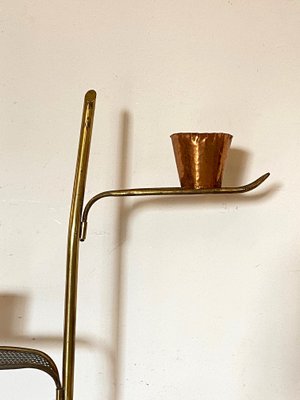 Brass Vase Holder Stand, 1950s-NPC-1285416