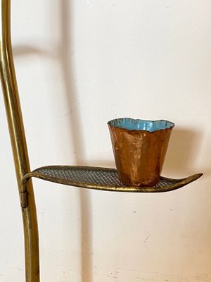 Brass Vase Holder Stand, 1950s-NPC-1285416